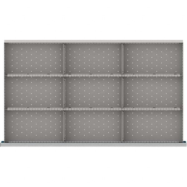 LISTA - 9-Compartment Drawer Divider Layout for 3.15" High Drawers - Industrial Tool & Supply