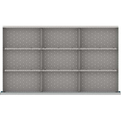 LISTA - 9-Compartment Drawer Divider Layout for 3.15" High Drawers - Industrial Tool & Supply