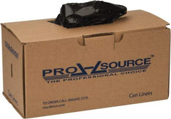 PRO-SOURCE - 20 Gal Capacity, 1 mil Thick, Household/Office Trash Bags - Linear Low-Density Polyethylene (LLDPE), Roll Dispenser, Black - Industrial Tool & Supply