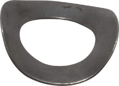 Gardner Spring - 1/4" Bolt, 0.265" ID, Grade 1074 Steel, Curved Disc Spring - 0.49" OD, 0.091" High, 0.008" Thick - Industrial Tool & Supply