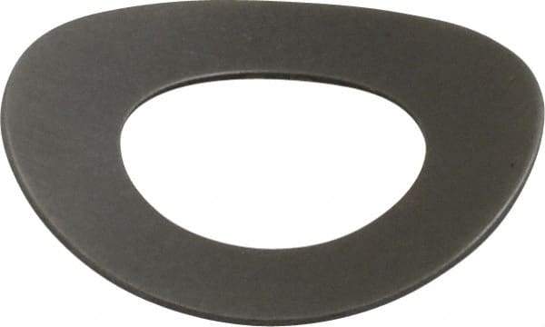 Gardner Spring - 3/8" Bolt, 0.395" ID, Grade 1074 Steel, Curved Disc Spring - 0.735" OD, 0.086" High, 0.016" Thick - Industrial Tool & Supply