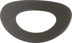 Gardner Spring - 3/8" Bolt, 0.395" ID, Grade 1074 Steel, Curved Disc Spring - 0.735" OD, 0.086" High, 0.016" Thick - Industrial Tool & Supply
