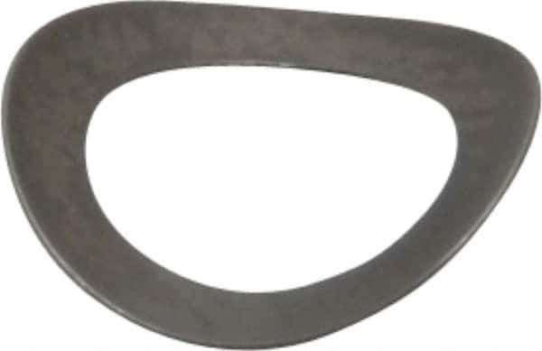 Gardner Spring - #10 Bolt, 0.203" ID, Grade 301 Stainless Steel, Curved Disc Spring - 0.322" OD, 0.053" High, 0.005" Thick - Industrial Tool & Supply