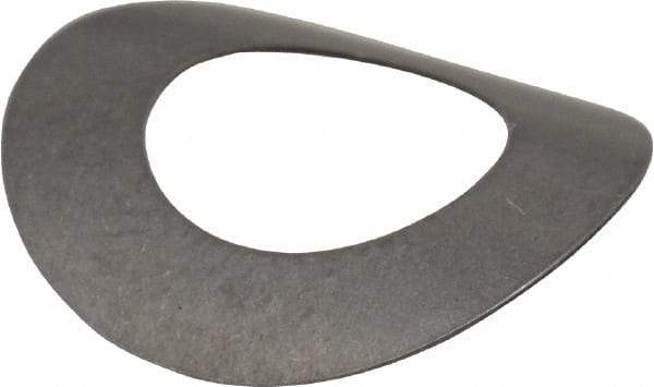 Gardner Spring - 1/4" Bolt, 0.265" ID, Grade 301 Stainless Steel, Curved Disc Spring - 0.49" OD, 0.091" High, 0.008" Thick - Industrial Tool & Supply