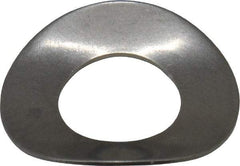 Gardner Spring - 1/4" Bolt, 0.265" ID, Grade 301 Stainless Steel, Curved Disc Spring - 0.551" OD, 0.06" High, 0.015" Thick - Industrial Tool & Supply
