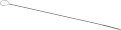 PRO-SOURCE - 1/2" Long x 1/32" Diam Stainless Steel Twisted Wire Bristle Brush - Single Spiral, 4" OAL, 0.003" Wire Diam, 0.024" Shank Diam - Industrial Tool & Supply