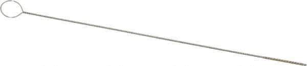 PRO-SOURCE - 1/2" Long x 1/32" Diam Brass Twisted Wire Bristle Brush - Single Spiral, 4" OAL, 0.003" Wire Diam, 0.025" Shank Diam - Industrial Tool & Supply