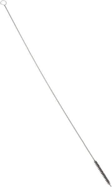 PRO-SOURCE - 4-1/2" Long x 1/2" Diam Nylon Bristle Brush - Single Spiral, 42" OAL, 0.01" Filament Diam, 0.142" Shank Diam - Industrial Tool & Supply