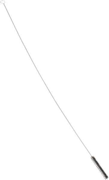 PRO-SOURCE - 4-1/2" Long x 5/8" Diam Nylon Bristle Brush - Single Spiral, 42" OAL, 0.012" Filament Diam, 0.142" Shank Diam - Industrial Tool & Supply