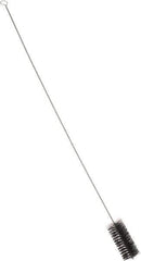 PRO-SOURCE - 4-1/2" Long x 2" Diam Nylon Bristle Brush - Single Spiral, 40-1/2" OAL, 0.014" Filament Diam, 0.187" Shank Diam - Industrial Tool & Supply