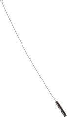 PRO-SOURCE - 4-1/2" Long x 3/4" Diam Horsehair Bristle Brush - Single Spiral, 42" OAL, 0.008" Filament Diam, 0.142" Shank Diam - Industrial Tool & Supply
