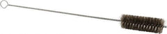 PRO-SOURCE - 4-1/2" Long x 1-1/2" Diam Horsehair Bristle Brush - Single Spiral, 40-1/2" OAL, 0.004" Filament Diam, 0.187" Shank Diam - Industrial Tool & Supply