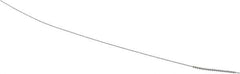 Made in USA - 1mm Diam Helical Stainless Steel Tube Brush - Single Spiral, 0.003" Filament Diam, 5/8" Brush Length, 4" OAL, 0.016" Diam Stainless Steel Shank - Industrial Tool & Supply