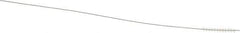 Made in USA - 0.068" Diam Helical Nylon Tube Brush - 0.008" Filament Diam, 1/2" Brush Length, 4" OAL, 0.016" Diam Stainless Steel Shank - Industrial Tool & Supply