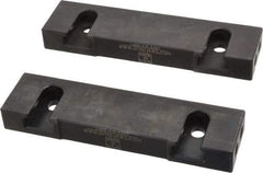 Snap Jaws - 6" Wide x 1.53" High x 0.73" Thick, Step Vise Jaw - Hard, Steel, Fixed Jaw, Compatible with 6" Vises - Industrial Tool & Supply