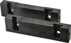 Snap Jaws - 6" Wide x 1-1/2" High x 3/4" Thick, Flat/No Step Vise Jaw - Soft, Steel, Fixed Jaw, Compatible with 6" Vises - Industrial Tool & Supply