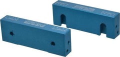 Snap Jaws - 6" Wide x 2" High x 1" Thick, Flat/No Step Vise Jaw - Soft, Aluminum, Fixed Jaw, Compatible with 6" Vises - Industrial Tool & Supply