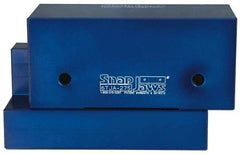Snap Jaws - 6" Wide x 2-3/4" High x 2-3/4" Thick, Step Vise Jaw - Aluminum, Fixed Jaw, Compatible with 6" Vises - Industrial Tool & Supply