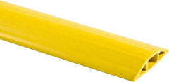 Hubbell Wiring Device-Kellems - 1 Channel, 25 Ft Long, 3/4" Max Compatible Cable Diam, Yellow PVC On Floor Cable Cover - 3-1/4" Overall Width x 27.9mm Overall Height, 30.7mm Channel Width x 3/4" Channel Height - Industrial Tool & Supply