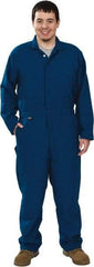Stanco Safety Products - Size XL, Royal Blue, Zipper, Flame Resistant/Retardant Coverall - 46 to 48" Chest, Nomex, 7 Pockets, Elastic Waistband, Full Action Back, 2-Way Concealed Zipper - Industrial Tool & Supply