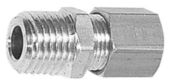 Legris - 6mm OD, Brass Male Connector - 460 Max Working psi, -40 to 210°F, Comp x MBSPT Ends - Industrial Tool & Supply