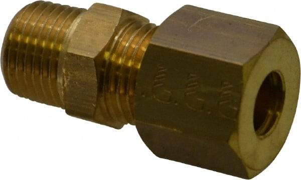 Legris - 6mm OD, Brass Male Connector - 460 Max Working psi, -40 to 210°F, Comp x MBSPT Ends - Industrial Tool & Supply