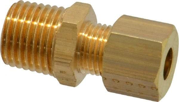 Legris - 6mm OD, Brass Male Connector - 460 Max Working psi, -40 to 210°F, Comp x MBSPT Ends - Industrial Tool & Supply