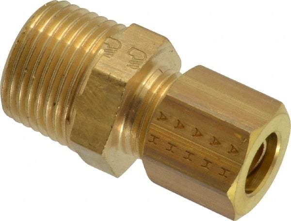 Legris - 8mm OD, Brass Male Connector - 320 Max Working psi, -40 to 210°F, Comp x MBSPT Ends - Industrial Tool & Supply