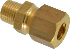 Legris - 10mm OD, Brass Male Connector - 330 Max Working psi, -40 to 210°F, Comp x MBSPT Ends - Industrial Tool & Supply