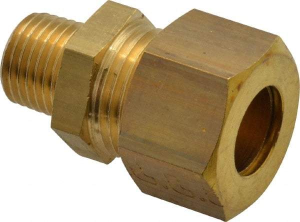 Legris - 12mm OD, Brass Male Connector - 320 Max Working psi, -40 to 210°F, Comp x MBSPT Ends - Industrial Tool & Supply