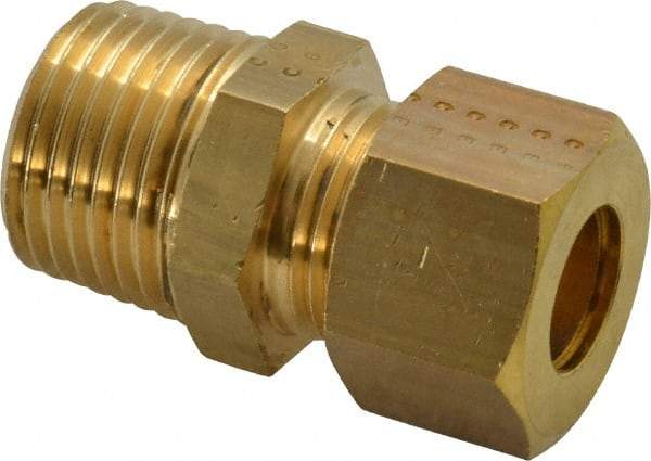 Legris - 12mm OD, Brass Male Connector - 320 Max Working psi, -40 to 210°F, Comp x MBSPT Ends - Industrial Tool & Supply
