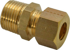 Legris - 12mm OD, Brass Male Connector - 320 Max Working psi, -40 to 210°F, Comp x MBSPT Ends - Industrial Tool & Supply