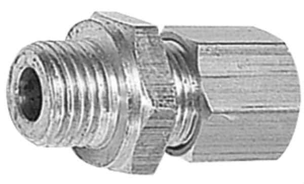 Legris - 12mm OD, Brass Male Connector - 320 Max Working psi, -40 to 210°F, Comp x Metric Thread Ends - Industrial Tool & Supply