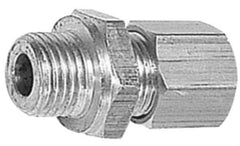 Legris - 12mm OD, Brass Male Connector - 320 Max Working psi, -40 to 210°F, Comp x Metric Thread Ends - Industrial Tool & Supply