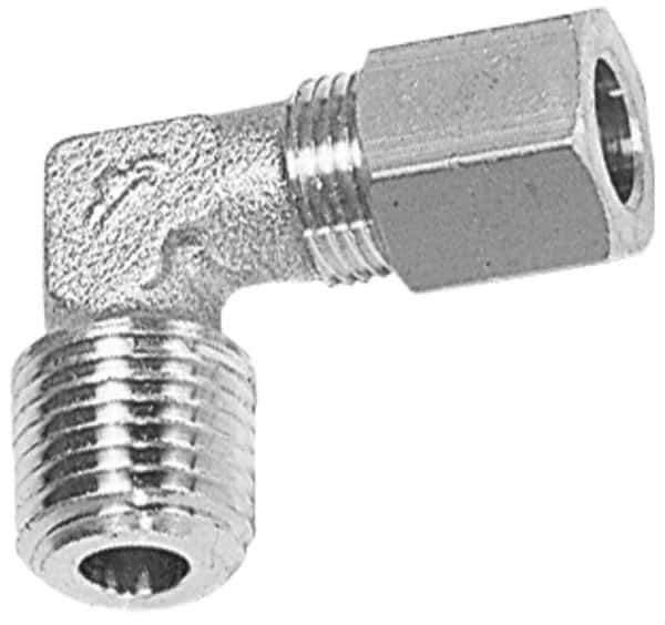 Legris - 12mm OD, Brass Male Elbow - 320 Max Working psi, -40 to 210°F, Comp x MBSPT Ends - Industrial Tool & Supply
