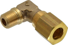 Legris - 8mm OD, Brass Male Elbow - 320 Max Working psi, -40 to 210°F, Comp x MBSPT Ends - Industrial Tool & Supply