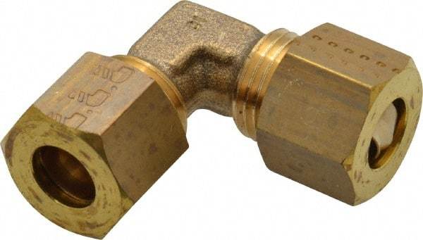 Legris - 10mm OD, Brass Union Elbow - 330 Max Working psi, -40 to 210°F, Comp x Comp Ends - Industrial Tool & Supply