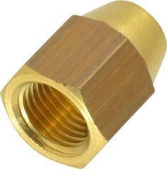 Legris - 6mm OD, Brass Taper Nut - 460 Max Working psi, -40 to 210°F, Comp Ends - Industrial Tool & Supply