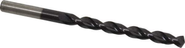 Cleveland - 9/32" 135° Cobalt Jobber Drill - TiAlN Finish, Right Hand Cut, Parabolic Flute, Straight Shank, 4-1/4" OAL, Split Point - Industrial Tool & Supply