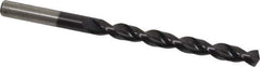Cleveland - 9/32" 135° Cobalt Jobber Drill - TiAlN Finish, Right Hand Cut, Parabolic Flute, Straight Shank, 4-1/4" OAL, Split Point - Industrial Tool & Supply