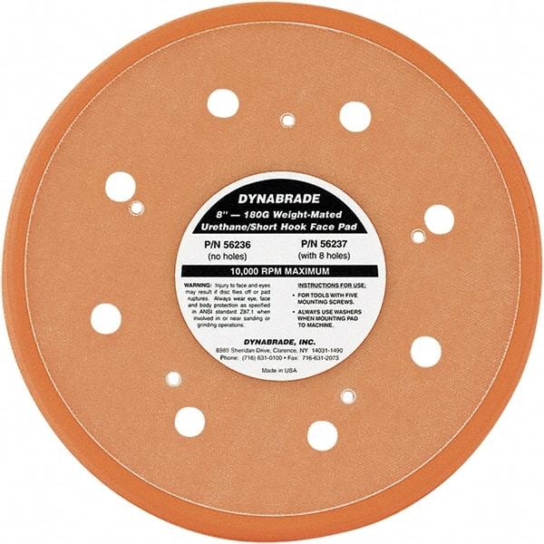 Dynabrade - 8" Diam Hook & Loop Disc Backing Pad - Medium Density, 13,000 RPM - Industrial Tool & Supply
