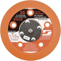 Dynabrade - 5" Diam Hook & Loop Disc Backing Pad - Soft Density, 13,000 RPM - Industrial Tool & Supply