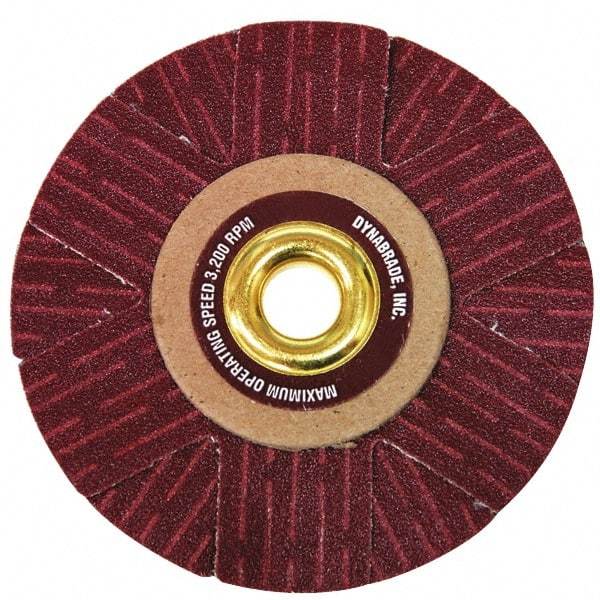 Dynabrade - 4" Diam 220 Grit Coated Sanding Star - Very Fine Grade, Arbor Mount - Industrial Tool & Supply