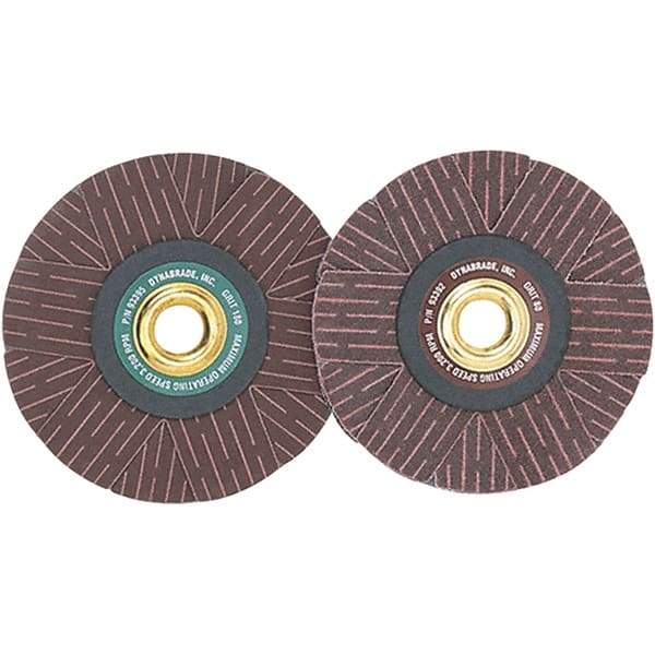 Dynabrade - 4" Diam 80 Grit Coated Sanding Star - Medium Grade, Arbor Mount - Industrial Tool & Supply