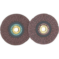 Dynabrade - 4" Diam 80 Grit Coated Sanding Star - Medium Grade, Arbor Mount - Industrial Tool & Supply