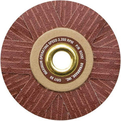Dynabrade - 4" Diam 120 Grit Coated Sanding Star - Fine Grade, Arbor Mount - Industrial Tool & Supply