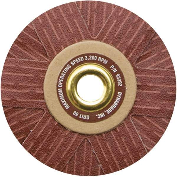 Dynabrade - 4" Diam 150 Grit Coated Sanding Star - Very Fine Grade, Arbor Mount - Industrial Tool & Supply