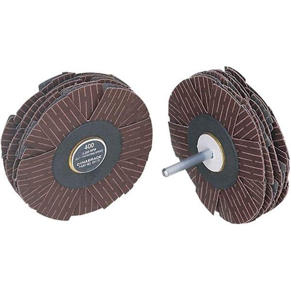 Dynabrade - 4" Diam 80 Grit Coated Sanding Star - Medium Grade, Spindle Mount - Industrial Tool & Supply
