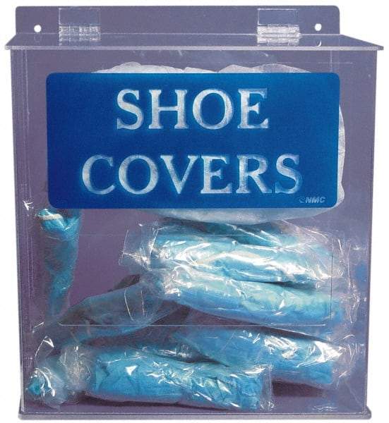 PRO-SAFE - Table and Wall Mount Shoe Cover Dispenser - 11-3/4 Inch Wide x 6 Inch Deep x 13 Inch High - Industrial Tool & Supply