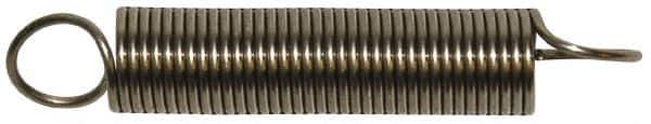 Gardner Spring - 0.42" OD, 1.22" Max Ext Len, 0.055" Wire Diam Spring - 5.74 Lb/In Rating, 1.22 Lb Init Tension - Industrial Tool & Supply